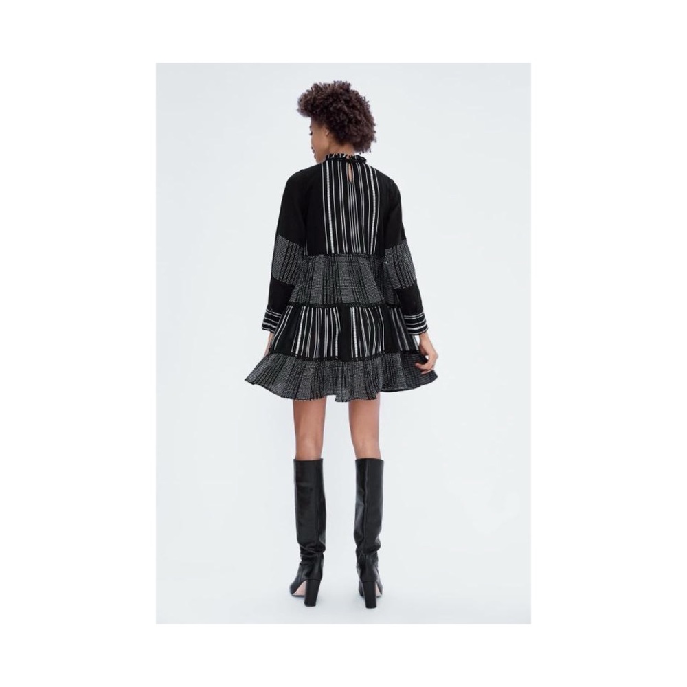 ZARA B&W DRESS - Picture 3 of 5